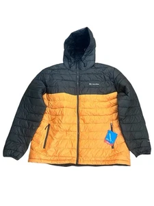 Columbia Hombres 2X Powder Lite Il Chaqueta con Capucha Omni Calor Bolsillos con Cremallera Puffer - Imagen 1 de 8