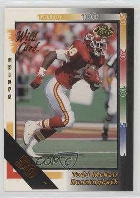 1992 Wild Card 50 Stripe Todd McNair #318 - Image 1 of 2