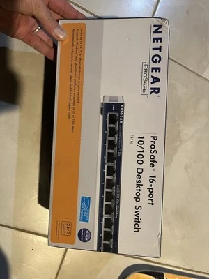 NetGear ProSafe (FS116) 16-Ports External Switch Factory Sealed - Image 1 of 4