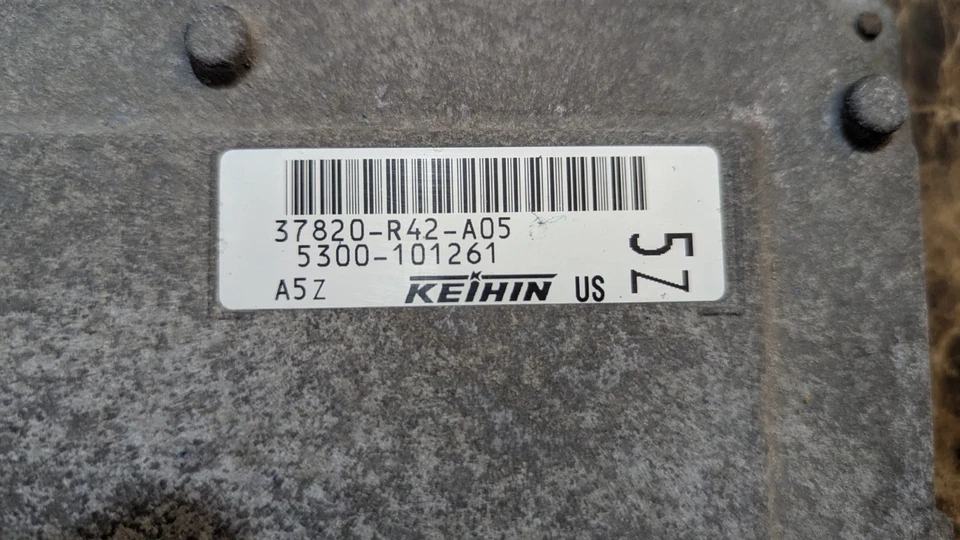 ECM 37820-R42-A05 08-10 Honda Accord K24 manual transmission engine - Image 1 of 3