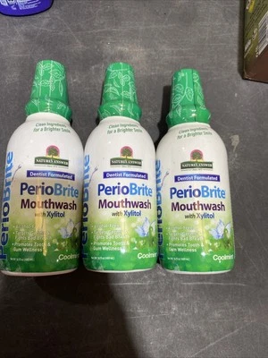 3) PerioBrite, Mouthwash with Xylitol, Coolmint, 16 fl oz (480 ml) 9/28 - Image 1 of 4