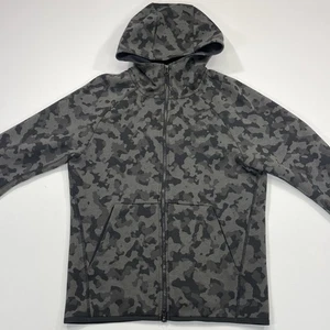 Nike Tech Fleece Windrunner Full-Zip Hoodie Black Camo Men’s 2XL XXL - Picture 1 of 11