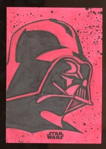 TRENT WESTBROOK Topps Star Wars VADER ORIGINAL ART SIGNED Autograph Sketch 1/1 - Picture 1 of 2