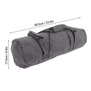 (Gray)Adjustable Fitness Sandbags Canvas WeightBearing Training Bag For