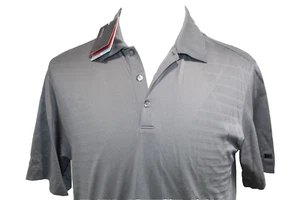Nike Tiger Woods Collection Dry Fit Texture Design Golf Polo Shirt Gray NWT S - Picture 1 of 8
