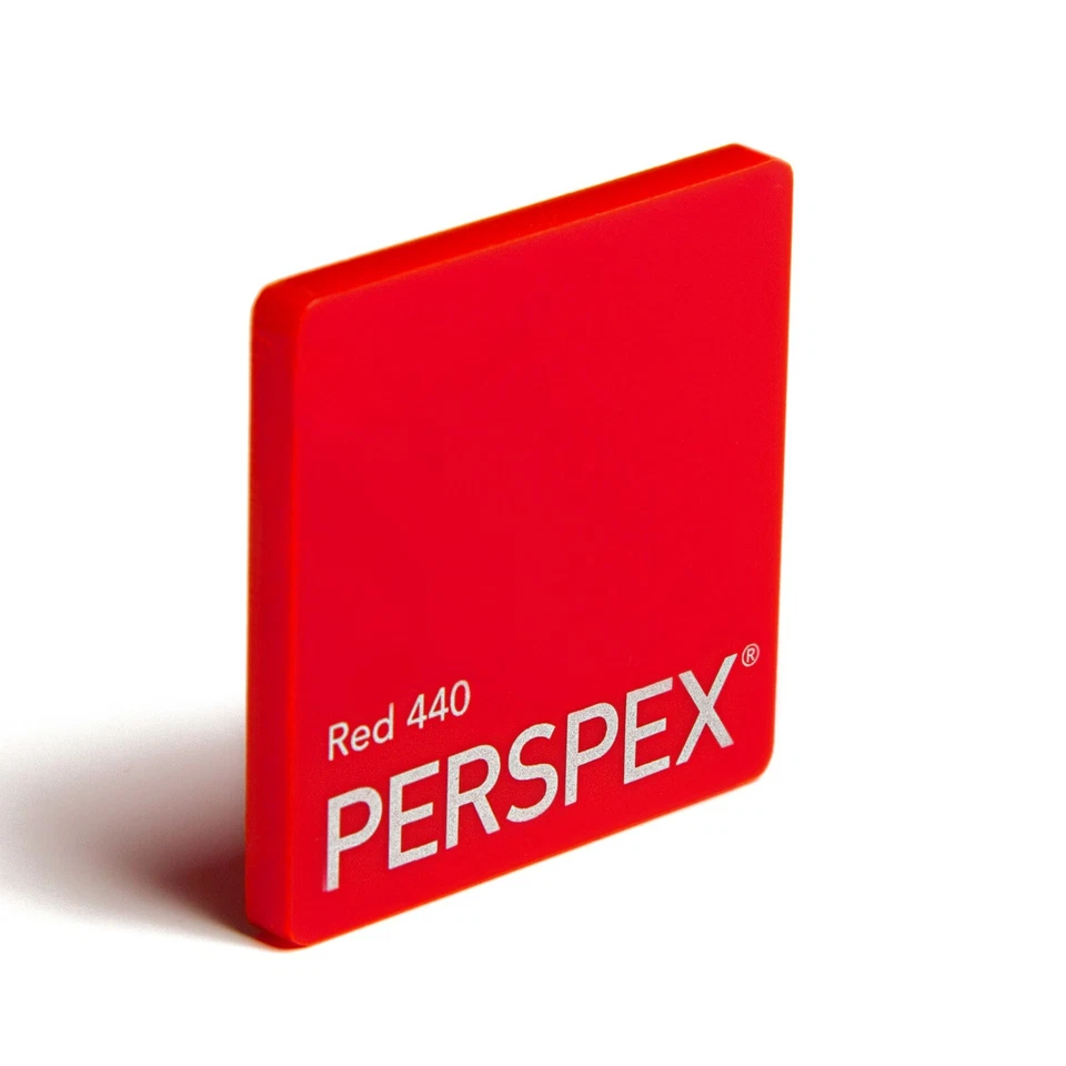 Perspex® Red 440 Cast Acrylic Plastic Sheet Panel / Various sizes + custom