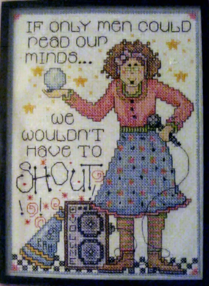 SI TAN SOLO LOS HOMBRES PUDIERAN LEER NUESTRAS MENTES...  KIT de JOAN ELLIOTT para DISEÑO OBRAS MANUALIDADES Foto 1 de 1