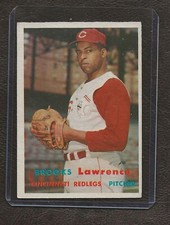 1957 Topps Baseball #66 Brooks Lawrence, Cincinnati Reds, EX!