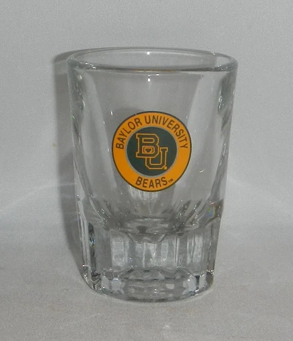 Baylor University BU Bears Logo Thick Shot Glass Cover