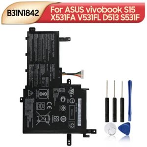 Batteria originale B31N1842 per ASUS vivobook S15 X531FA V531FL D513 S531F F513 - Foto 1 di 5
