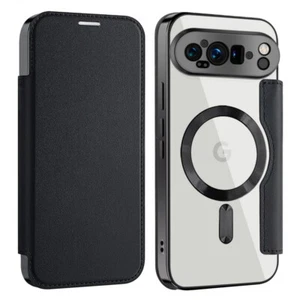 For Google Pixel 9 Pro 8A 7A Leather ShockProof Magnetic Holster TPU Case Cover - Picture 1 of 19