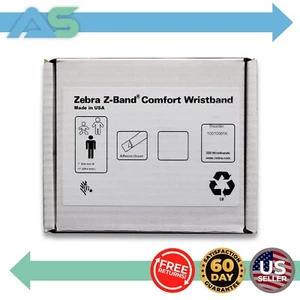 Genuine Zebra 10010951K Z-Band Comfort Wristband 1"x11" 300 Wristbands - Picture 1 of 9