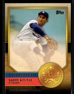 Sandy Koufax - 2012 Topps Golden Greats #GG-48 Los Angeles Dodgers - Image 1 of 2