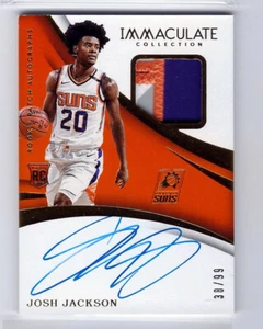 Josh Jackson 17/18 Immaculate auto RC #136 SN #38/99 - Picture 1 of 2