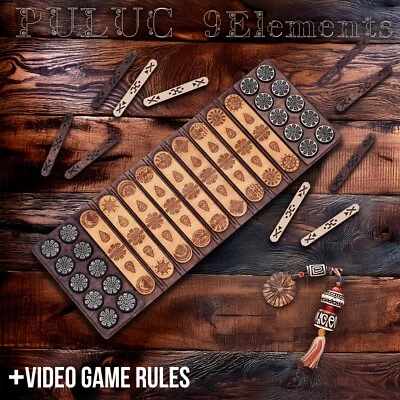 Puluc Board Game – Ancient Mayan Strategy Game | Set with 9 Elements Expansion - Image 1 of 4