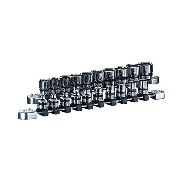 KTC-NEPROS 3/8 INCH SOCKET SET WITH HOLDER (20pcs) NTB320A From Japan New JP - Image 1 of 3