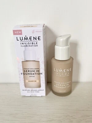 Suero de colágeno vegano Lumene en base SPF30 tono 00 NUEVO EN CAJA PRECIO DE VENTA SUGERIDO POR EL FABRICANTE 39,90 £ Foto 1 de 2