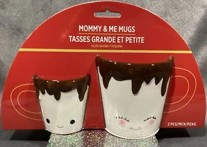 Mommy Daddy & Me Mugs Hot Chocolate S’mores Kawaii Cute Parent Child Bonding Set - Picture 1 of 11