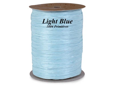 300 feet (100 yards) -- LIGHT BLUE Wraphia / Raffia -- MATTE Ribbon - Image 1 of 2
