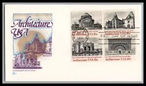 US FDC # 1928-1931 18c American Architecture block CCCachets 1981, 9p2124 - Picture 1 of 1