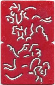 1960s / 1970s Kelloggs Stencil (2) HORSE (Red) * - Picture 1 of 1