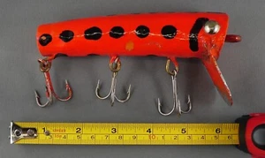 *Kengo* Canada native made vintage fishing lure from North Bay, Ontario- Orange - Foto 1 di 4