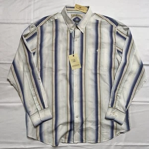 Tommy Bahama Camp Shirt Men's Sz XL L/S Button Up Blue Striped NWT - Picture 1 of 14