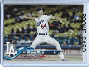 Carta Baseball Walker Buehler-Los Angeles Dodgers-2018 Topps Rookie #177 - Foto 1 di 2