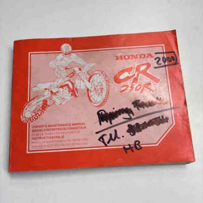 HONDA CR 250 R 2000 69KZ3660 00X69-KZ3-6600 Fahrer Handbuch Manual gebraucht MX - Bild 1 von 4