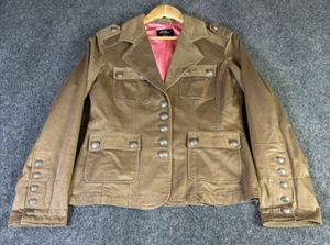 Chaqueta Goode Rider Mujer Pequeña Tostada Bolsillos Abotonados Caballo Ecuestre Preppy - Imagen 1 de 10