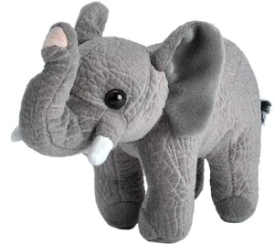 Muñeca de juguete de peluche elefante africano animal de peluche 7" L gris República salvaje - Imagen 1 de 1