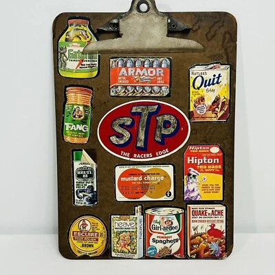 Vintage Topps Wacky Stickers on Clipboard 24 Crude Dark Humor Display Man Cave - Image 1 of 4