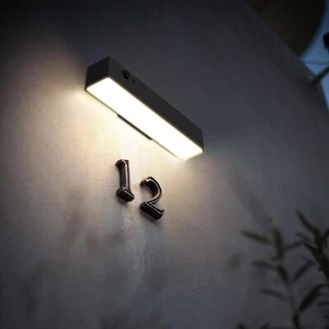 Solar Outdoor Wall Light Motion Sensor House Sign IP44 Waterproof 1000LM 4000K - Picture 1 of 8