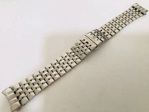 20mm Longines stainless bracelet fishbone watch band - Picture 1 of 5