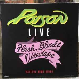 POISON - Swallow This Live - 2-seitiges PROMO LP Cover Slick / Poster 12"x12" - Bild 1 von 2