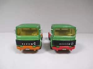 LOT de 2 RENAULT SAVIEM PS30 TRACTEUR CAMION SEMI REMORQUE MAJORETTE 3000 1/60 B - Foto 1 di 10