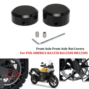 Front Axle Front Axle Nut Covers Cap For PAN AMERICA RA1250 RA1250S RH1250S - Picture 1 of 9
