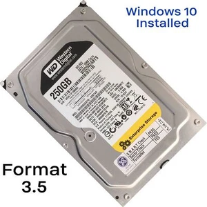 HDD 3.5" 2TB SATA II Internal Hard Drive With Windows 10 Pro Legacy Installed - Picture 1 of 15