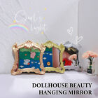1:12 Dollhouse Miniature Hanging Mirror Wall Mirror Vintage Beauty Mirror Model