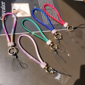Bling Bling Diamond Crystal Anti-lost Rope Hanging Cord Phone Accessories - Photo 1 sur 17