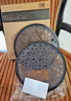 The Pampered Chef Microwave Potato Chip Maker (set of 2) #1241 - New in Box! - Image 1 of 3