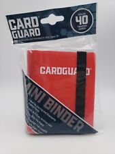 Card Guard Mini Binder Red w/ Strap - Holds 40 Cards Cardguard Trading Magic 