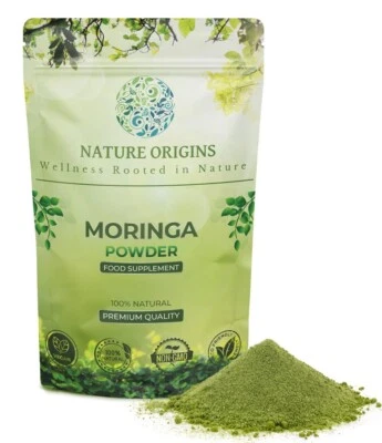 NATURE ORIGINS Pure Moringa Oleifera Powder (Natural Multi Vitamin, Superfood) 50G - 1KG