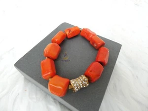 PrestigeApplause Original Coral Beads Bracelet Men Women Jewellery - Picture 1 of 46