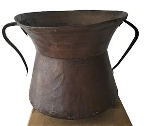 ANTICA GRANDE CONCA per da ACQUA VASO IN RAME BATTUTO tina anfora pentola 3.2 KG - Foto 1 di 8