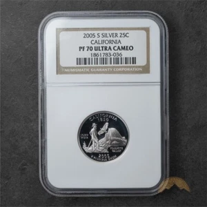 2005-S Proof California Silver State Quarter 25C - NGC PF70 UCAM - Picture 1 of 2