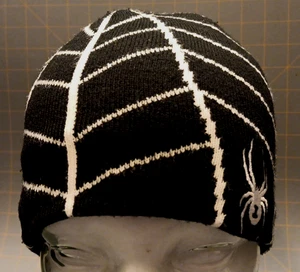 2015 Unisex OSFM Spyder Embroidered Web & Logo Beanie Skull Cap Hat - Picture 1 of 7