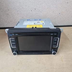 VW GOLF MK6 2008_2012 RADIO/CD PLAYER HEAD UNIT 3C8035195A - Picture 1 of 9