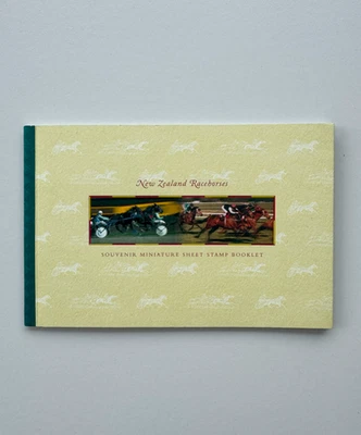 1996 New Zealand Racehorses Souvenir Mini Sheet Stamp Booklet MNH - Image 1 of 4