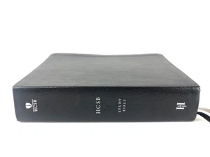*Indexed USA print* HCSB Study Bible Bonded Leather Holman VG 2010 *unmarked* - Bild 1 von 11